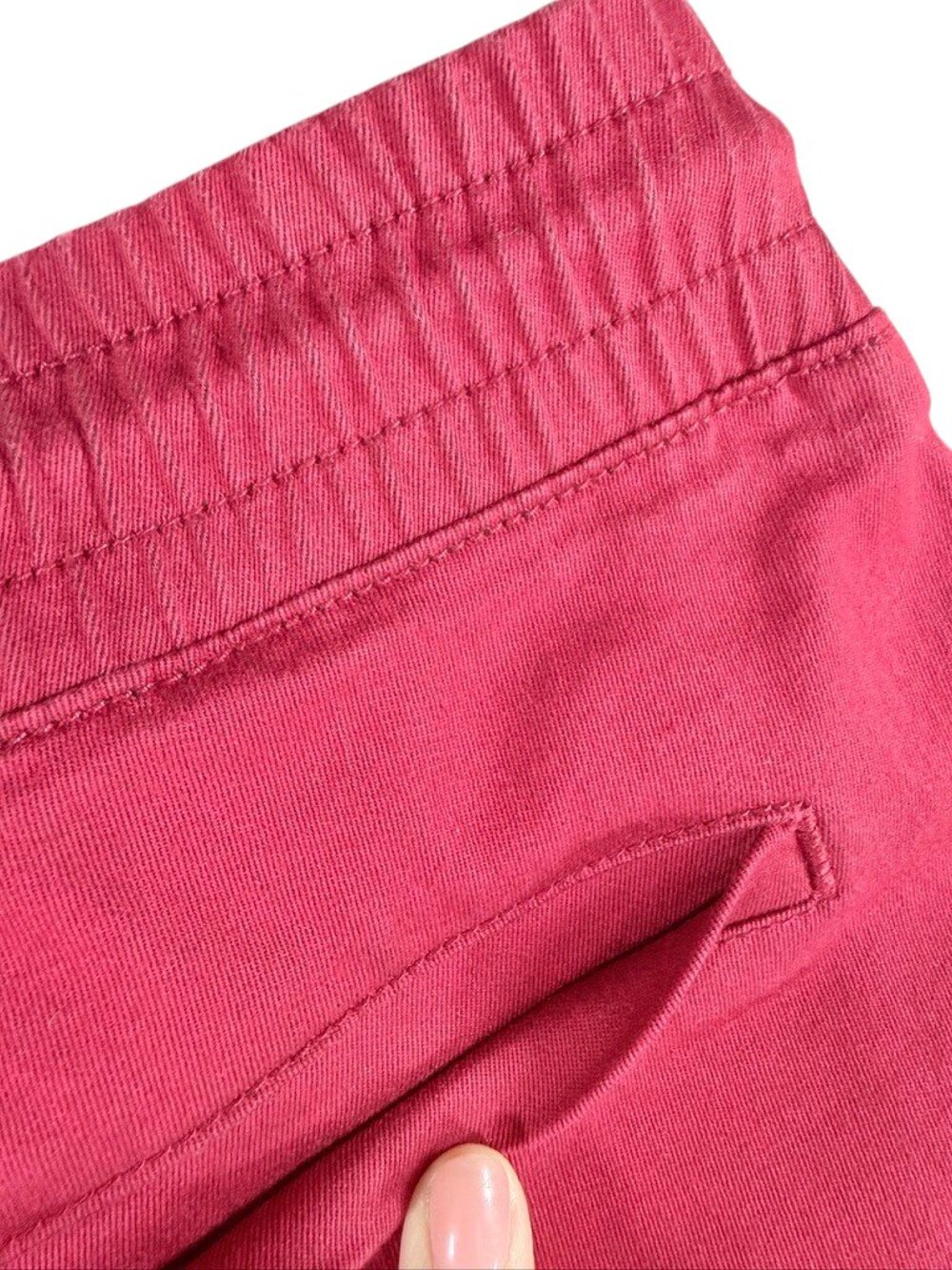Women's Burgundy Casual Jogger Pants Size 13/14 Elastic Waist Drawstring - Picture 6 of 12